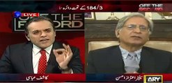 Aitzaz Ahsan give advise to PTI according to Panama case in live show.