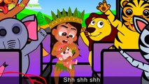 The Wheels On The Bus Nursery Rhyme | Elephant Bus Cartoon for Kids | Children Songs