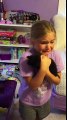 Adorable girl meets kitten for the first time and cries tears of pure joy!! - Marley & Ella