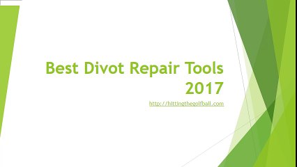 Best Divot Repair Tools