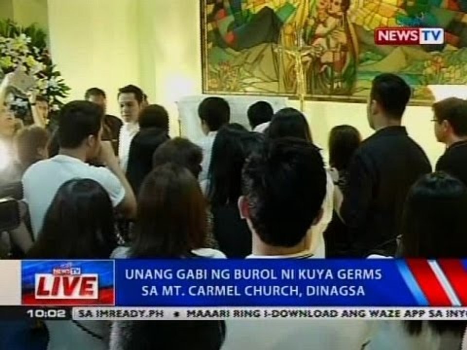 NTVL: Unang gabi ng burol ni Kuya Germs, sa Mt. Carmel church, dinagsa