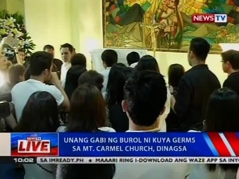 NTVL: Unang gabi ng burol ni Kuya Germs, sa Mt. Carmel church, dinagsa