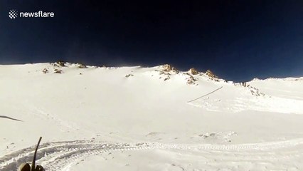 Snowboarder gets caught in avalanche in Colorado