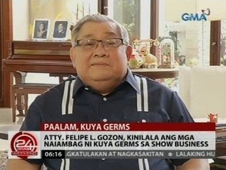 Atty. Felipe L. Gozon, kinilala ang mga naiambag ni Kuya Germs sa show business