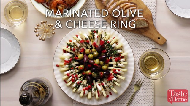 Marinated Olive & Cheese Ring