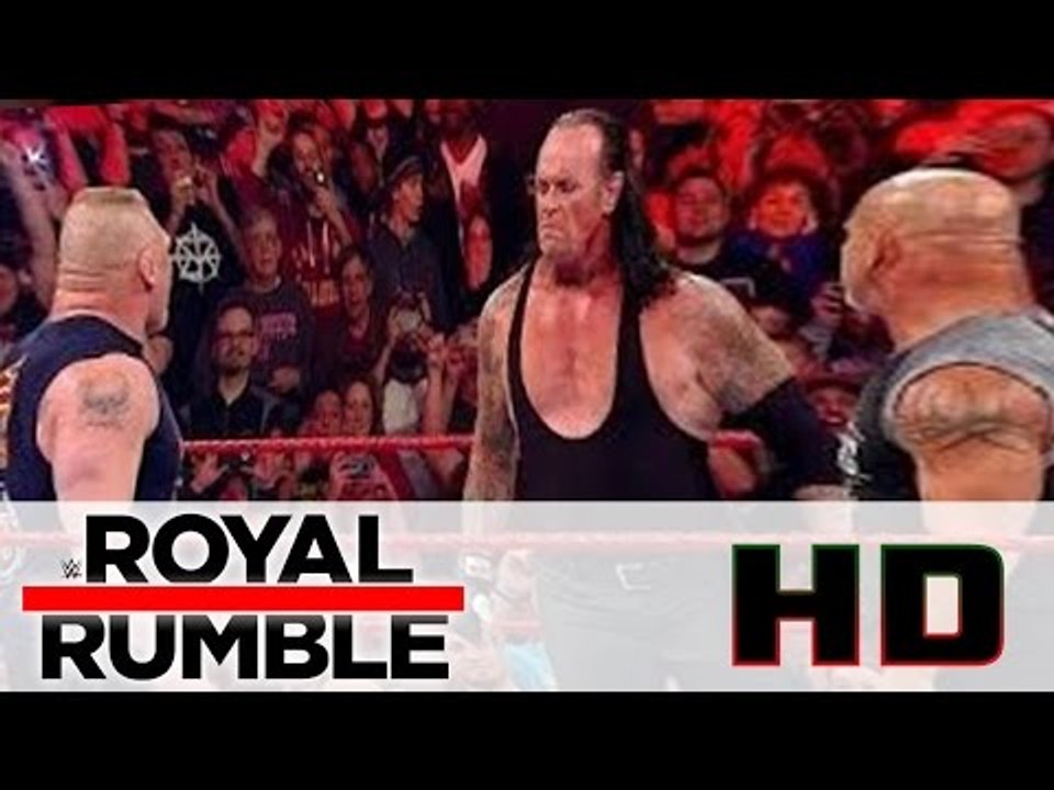 WWE Royal Rumble 2017 The most Beautiful Panch Goldberg,Brock Lesnar,Undertaker,randy orton , roman reigns, braun strow