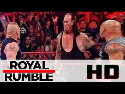 WWE Royal Rumble 2017 The most Beautiful Panch Goldberg,Brock Lesnar,Undertaker,randy orton , roman reigns, braun strow