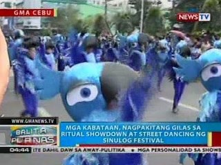 Download Video: BP: Mga kabataan, nagpakitang gilas sa ritual showdown at street dancing ng Sinulog Festival