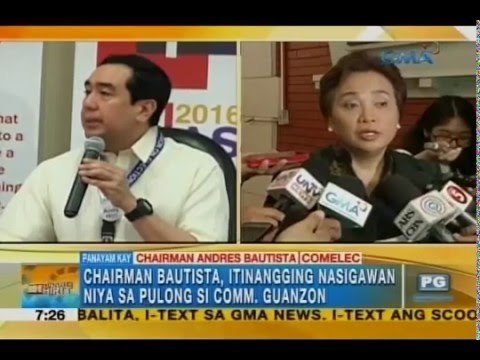 COMELEC Chair Andres, bumuwelta kay COMELEC Comm. Rowena Guanzon | Unang Hirit