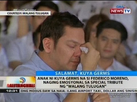 Anak ni Kuya Germs na si Federico Moreno, naging emosyonal sa special tribute ng 'Walang Tulugan'