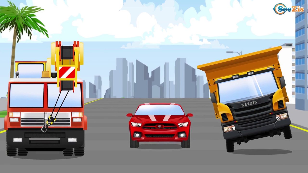 Мультфильмы Гоночная Машина и Полицейская Машина Развивающие Видео для детей Мультики про машинки!