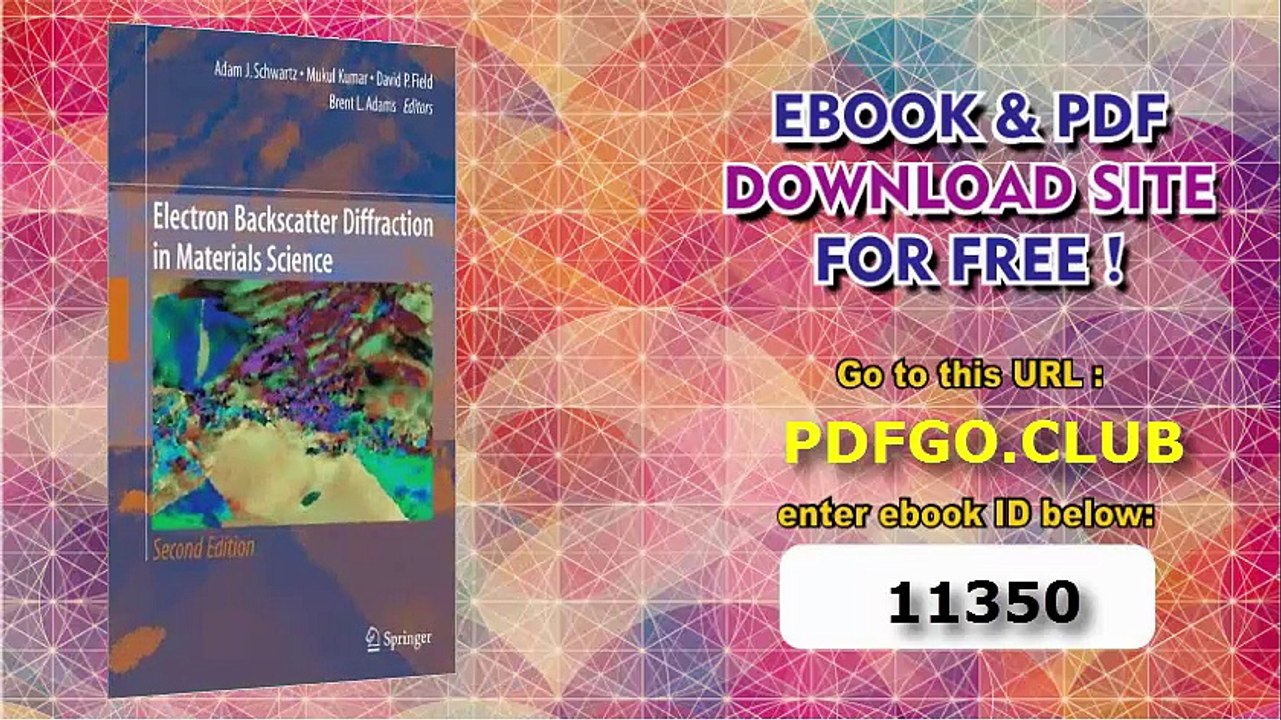 Electron Backscatter Diffraction in Materials Science