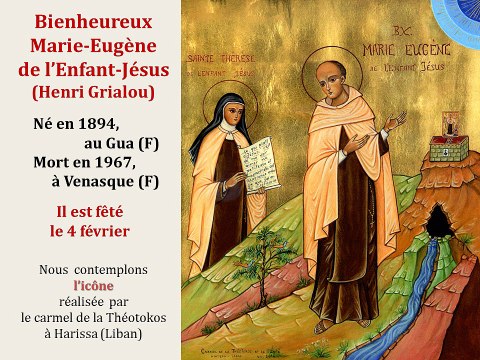 13. Prier avec l'icône de Père Marie-Eugène de l'Enfant-Jésus