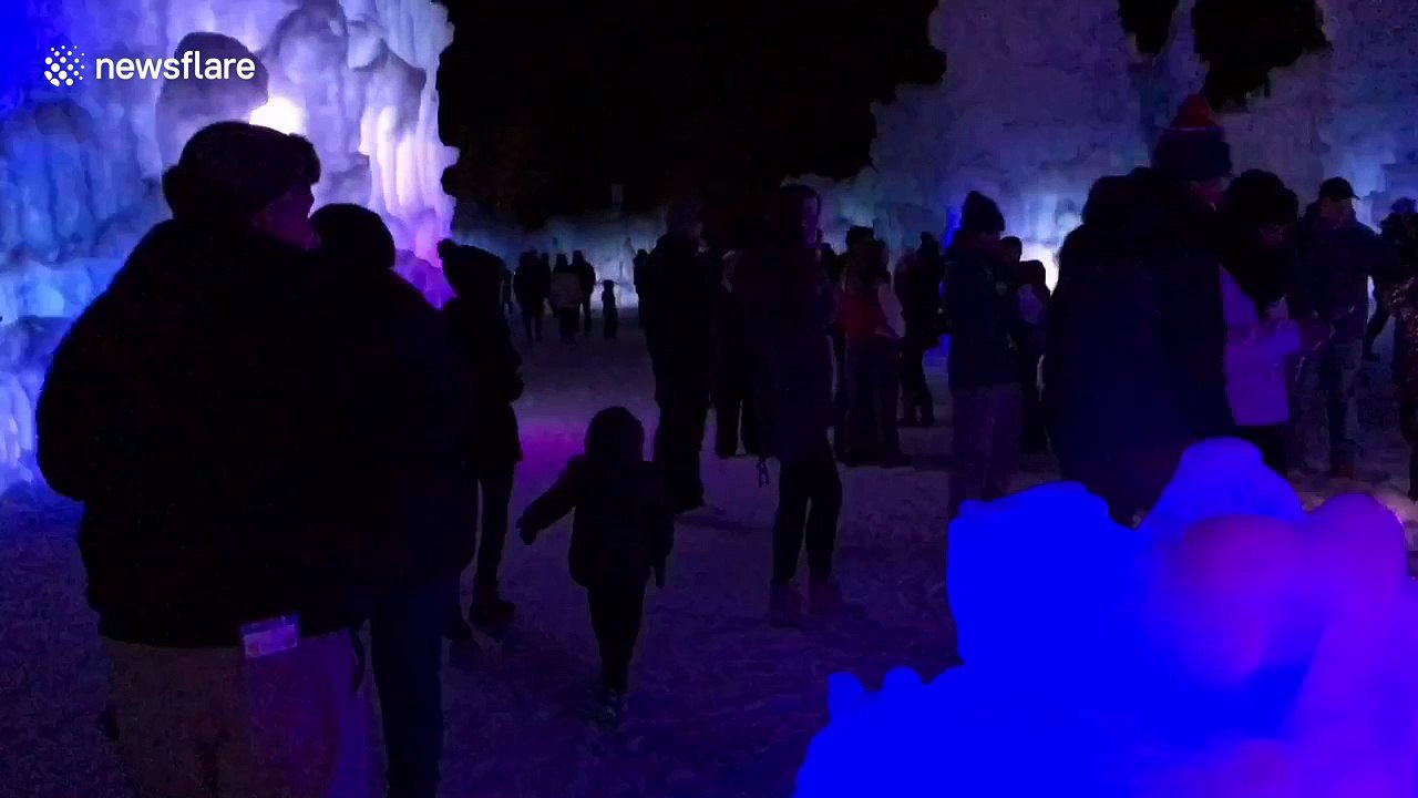 Spectacular Ice Castles structures amaze visitors