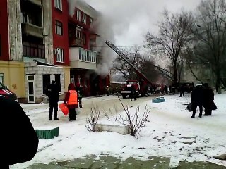 Луганск. Взрыв газа 01.02.2017  9-00