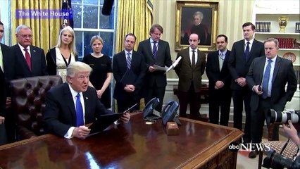 Trump signs executive action to defeat ISIS