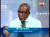 Le journaliste, spécialiste de l'église catholique, Lebry Leon Francis est l'invité du journal télévisé