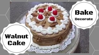 Bake & Decorate Coffee Walnut Cake