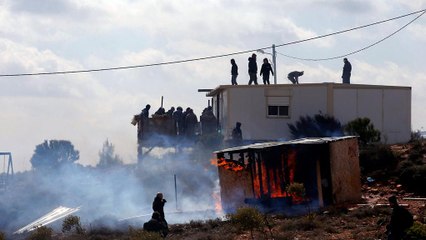 إخلاء مستوطنة عمونا العشوائية في الضفة الغربية المحتلة