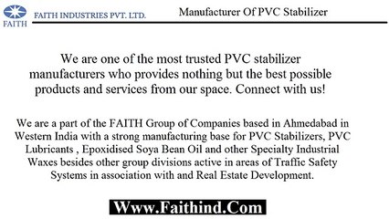 PVC Stabilizer Manufacturer