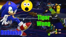 Sonic & SEGA All-Stars Racing _ Tiger Wong (Beat) Vs Robinho (Sonic)