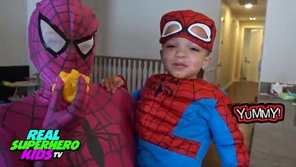 Spiderman & Pink SpiderGirl PREGNANT Spiderbaby Triplets LABOR and DELIVERY Superhero Funny Video!