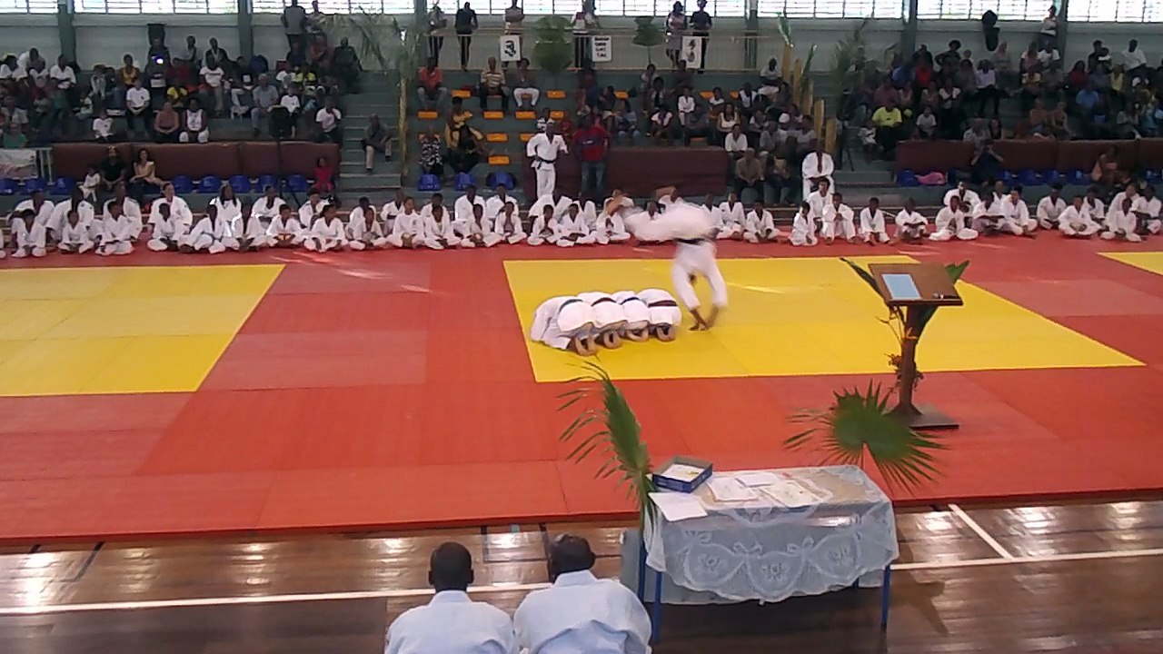 Kagami Biraki  POLE JUDO DEMONSTRATION DE CHUTE