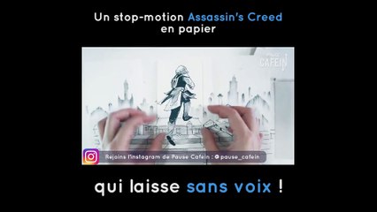 Un stop-motion Assassin's Creed en papier qui laisse sans voix