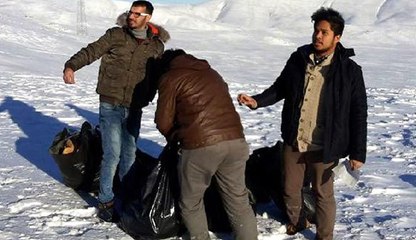 KONUK  ÖĞRENCİLER YABAN  HAYVANLARINI  UNUTMADI…