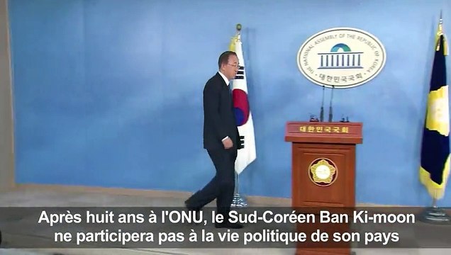 Corée du Sud: Ban Ki-moon renonce à briguer la présidence