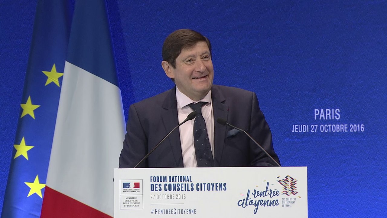 Patrick Kanner, discours d'ouverture - Forum national des conseils citoyens 27/10/2016