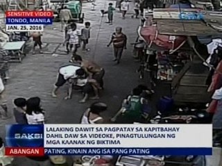 Lalaking dawit sa pagpatay sa kapitbahay dahil sa videoke, pinagtulungan ng mga kaanak ng biktima