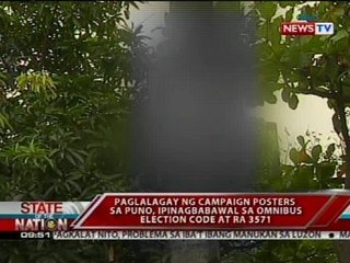 SONA: DENR, nagpaalalang bawal magdikit ng campaign posters sa mga puno