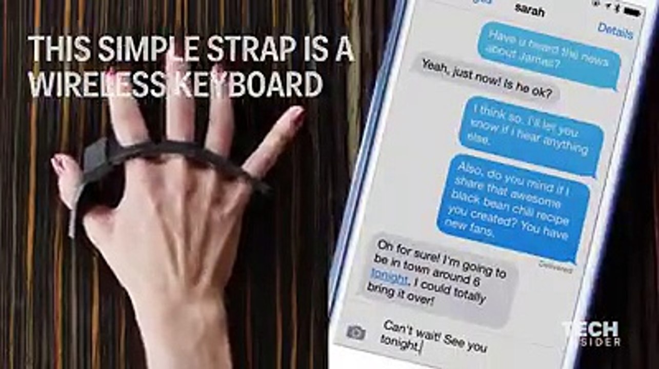 Tap Strap turns any surface into a keyboard