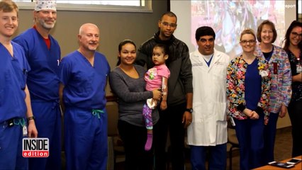 Une petite fille se fait opérer d'une tumeur de 2,5 kilos sur le visage !