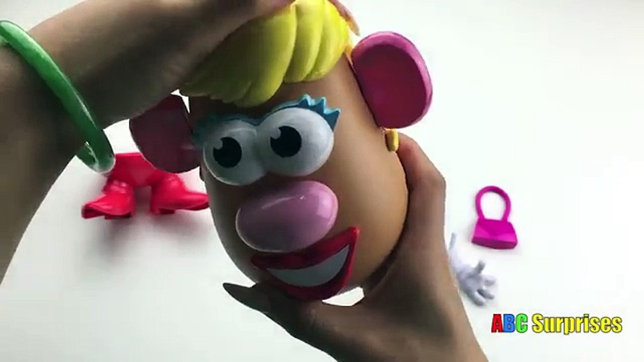 ABC SURPRISES EGG SHOPKINS LEARN WORDS TOY STORY MRS POTATO HEAD TOY for kids