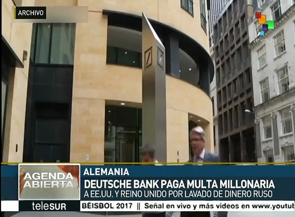 Deutsche Bank pagará multa millonaria a EE.UU. y RU por lavar dinero
