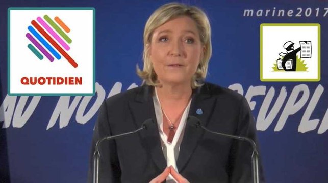 Mediapart et Quotidien privés du lancement de campagne de Marine Le Pen