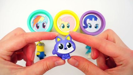 Download Video: My Little Pony Surprise Play Doh Cans Surprise Eggs, Littlest Pet Shop Smurfs Minions