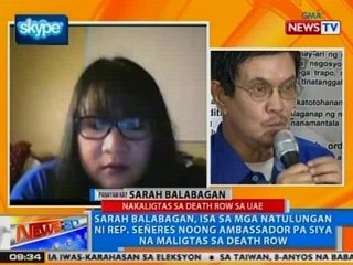 NTG: Sarah Balabagan, isa sa mga natulungan ni Rep. Señeres noong ambassador pa siya
