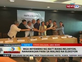 Mga miyembro ng iba't ibang relihiyon, nanawagan para sa malinis na eleksyon