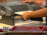 SONA: Ilang balota na ipinasok sa vote counting machine, 'di tinatanggap ng makina