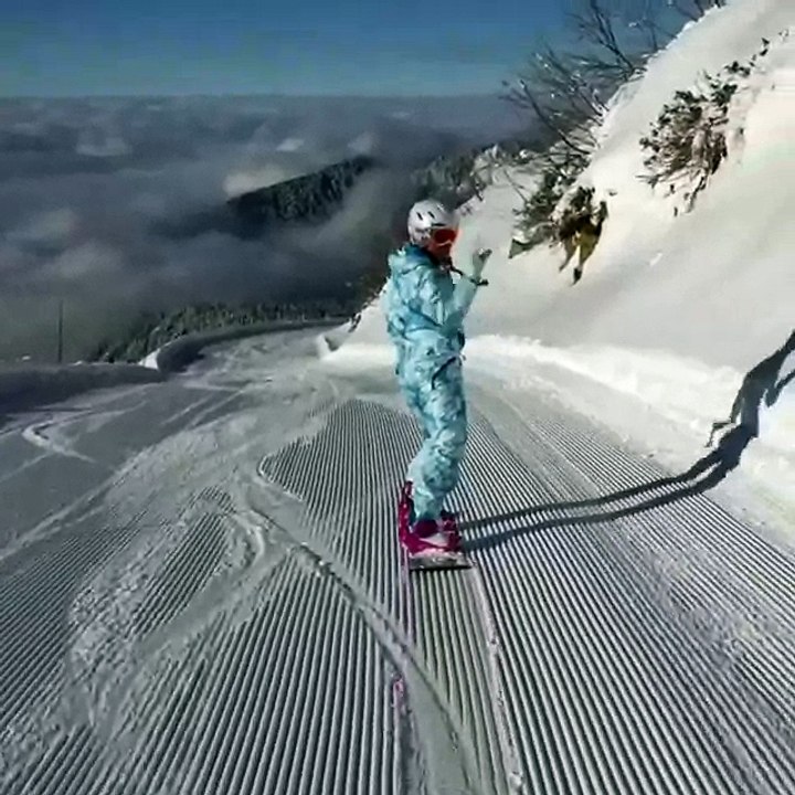 Magnifique vue au dessus des nuages du vôté de Sotchi