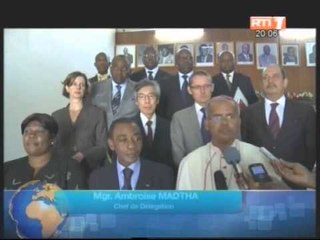 1ère rencontre entre le ministre des affaires étrangères Diby Koffi avec le corps diplomatique