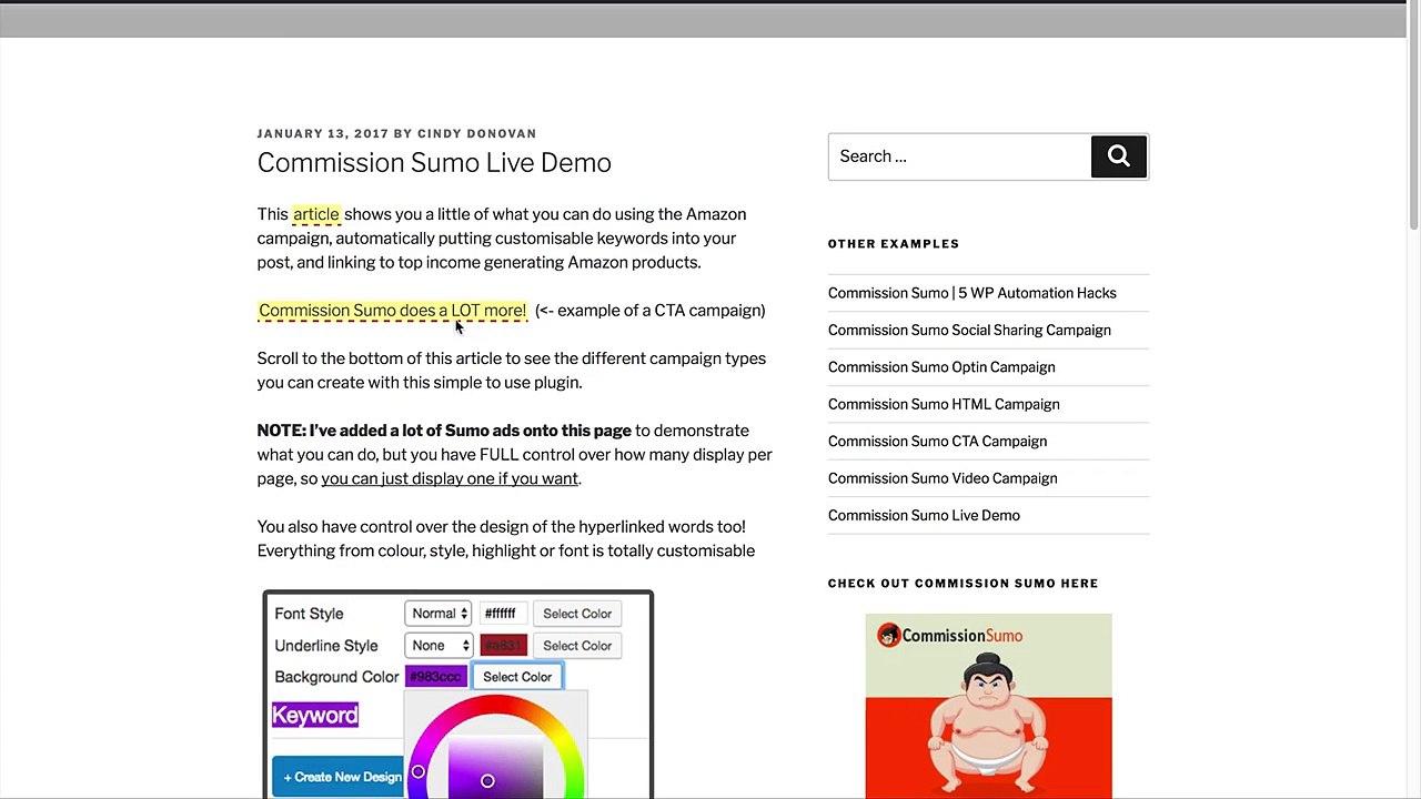 Commission Sumo Review