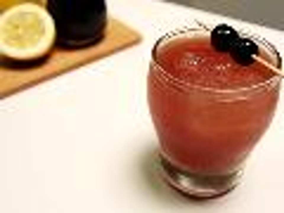 How to Make a Cherry Bourbon Sparkler