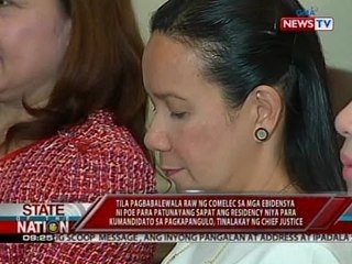 SONA: Pagdinig ng SC sa petisyon tungkol sa citizenship ni Poe, ipinagpatuloy