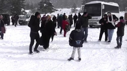 Engellilerin Karda Kızak Mutluluğu