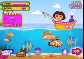 Dora the Explorer Fishing gameplay Dora and Diego new video games baby games 4LlAbkcW4Bc