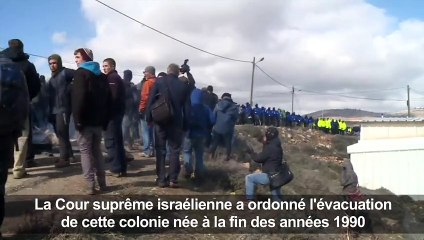 Evacuation d'une colonie emblématique en Cisjordanie